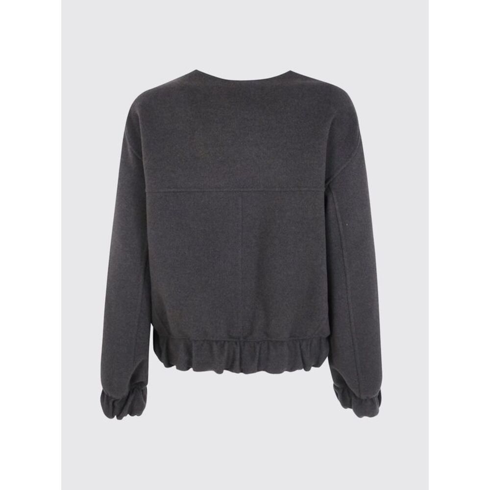 Khaite Women Cordan Relaxed Fit Wool Bomber Jacket Khaite With Dropped Shoulders - Picture 3 of 4